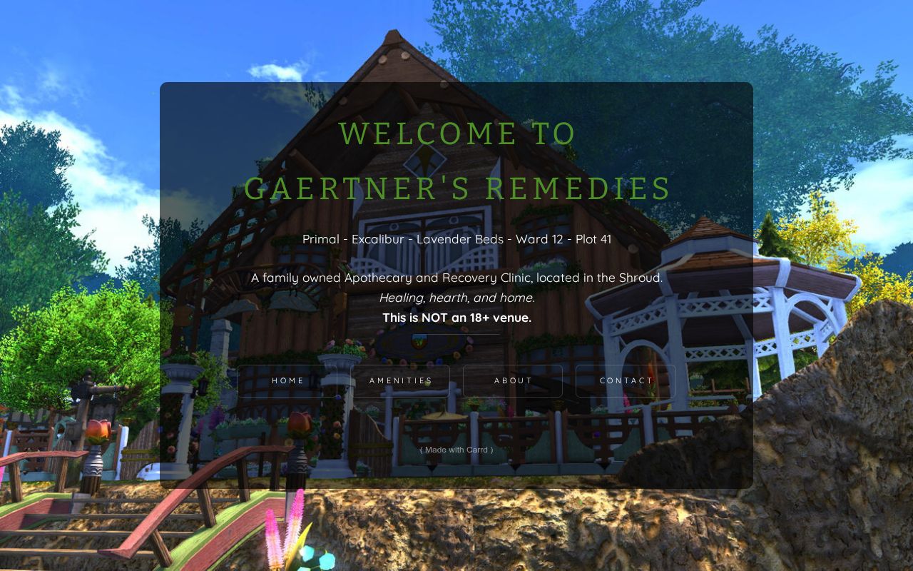 Carrd profile picture for @remedies
